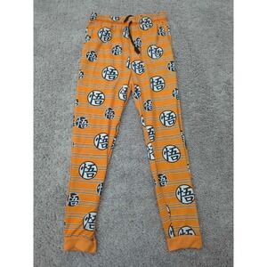 Dragon Ball Z Pajama Pants Youth Small Orange Goku Kanji Logo Sleepwear